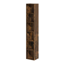 Wooden bookcase with sleek design for versatile storage