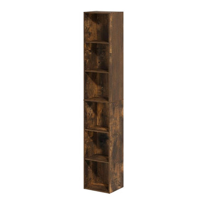 Wooden bookcase with sleek design for versatile storage
