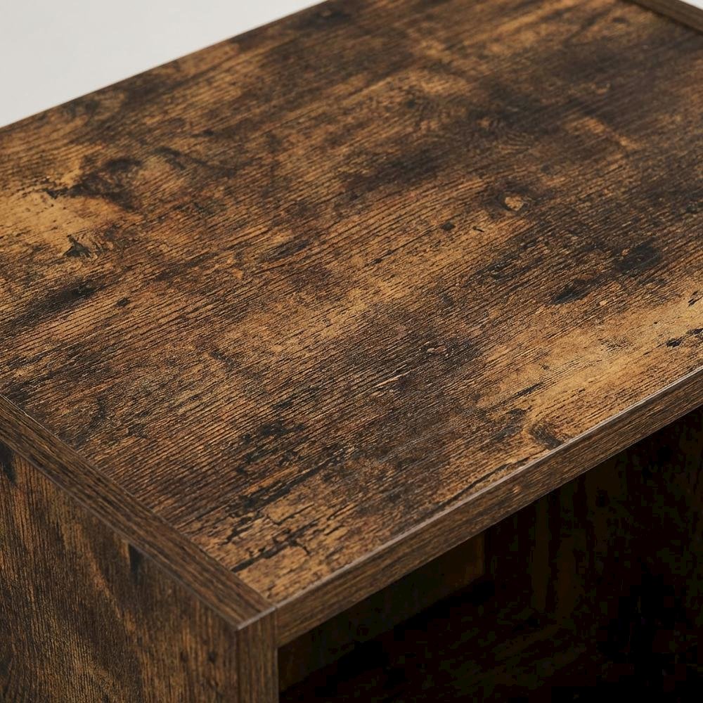 Wooden bookcase with open shelf design for versatile storage