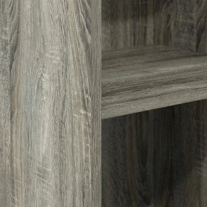 Wood Bookcase with Spacious Shelves and Stylish Finish