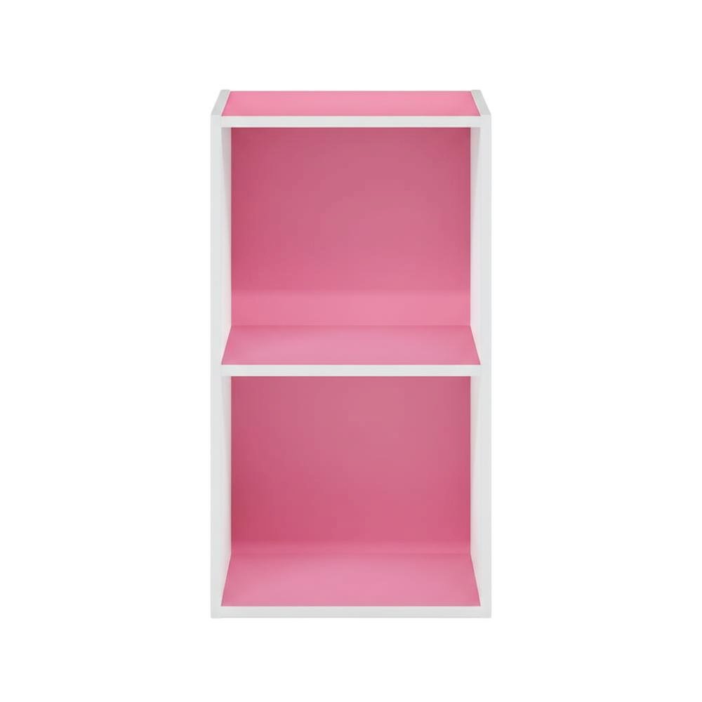 Wooden bookcase with open shelving for home storage