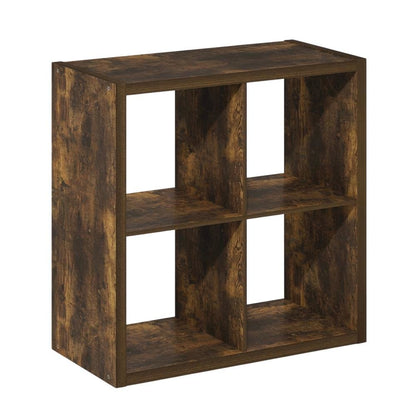 Wooden bookcase with clean design for versatile storage