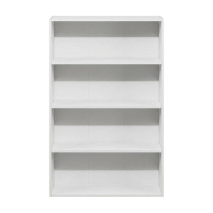 Wooden Bookcase with Open Shelving for Home Office and Living Room