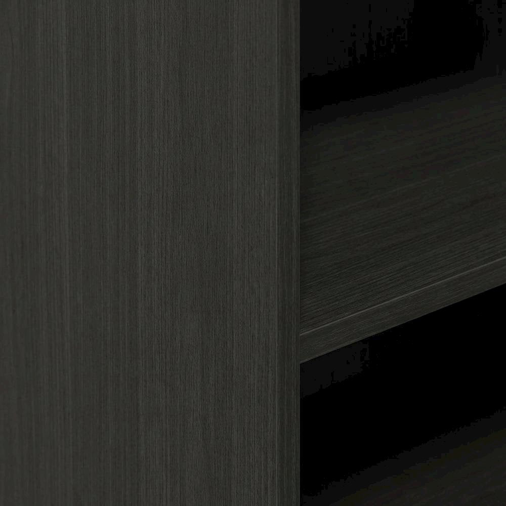Wooden bookcase with sleek design for organized storage
