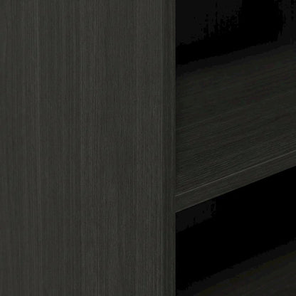 Wooden bookcase with sleek design for organized storage