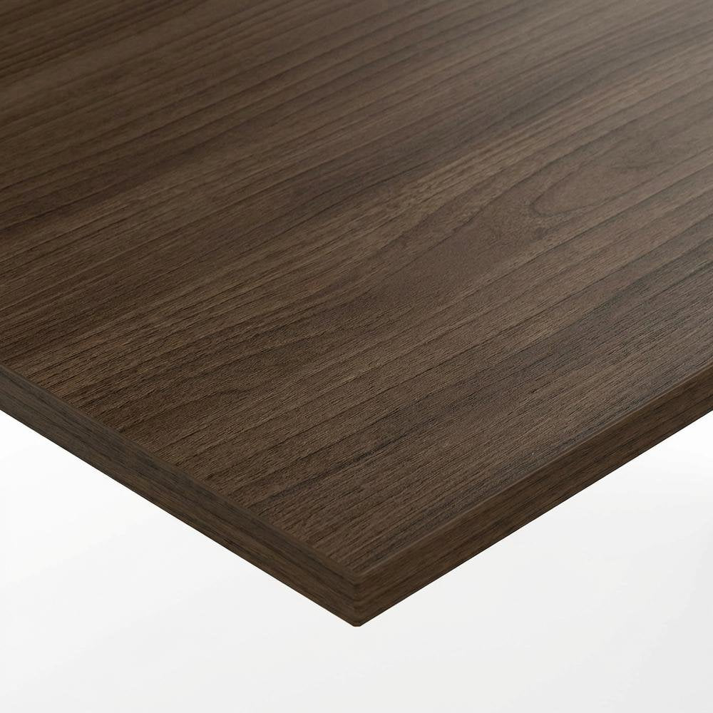 Modern Walnut 35-Inch Rectangular Desk Return For Executive Office Space
