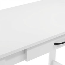 White Writing Desk With Drawer For Home Office And Residential Use