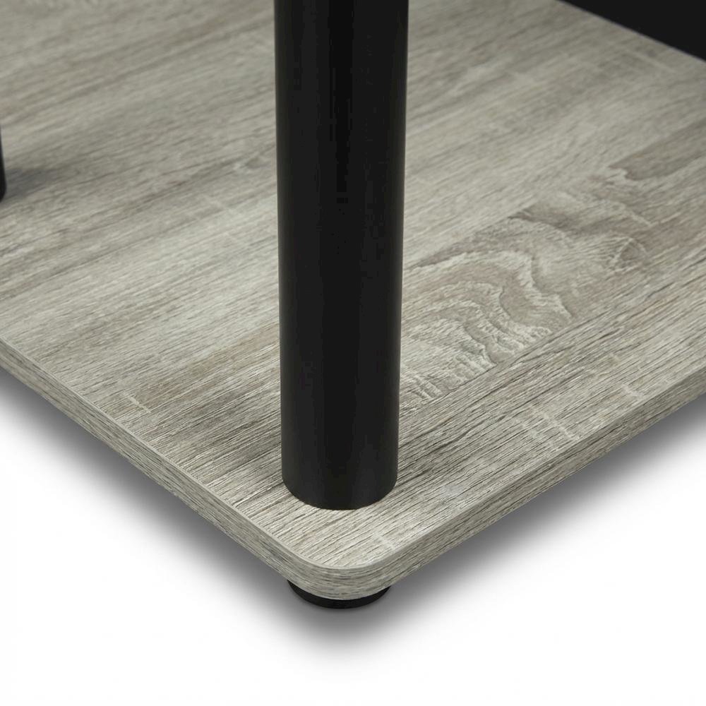 Oak Grey, Black Laptop Desk with Spacious Work Surface, Sturdy Construction