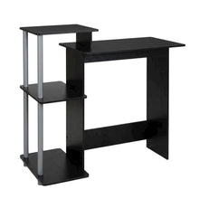 Black and Grey Computer Desk with Spacious Surface and Sturdy Frame