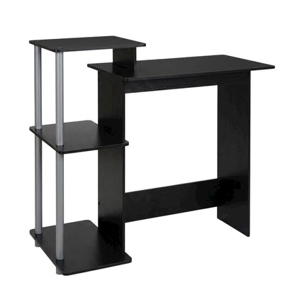 Black and Grey Computer Desk with Spacious Surface and Sturdy Frame