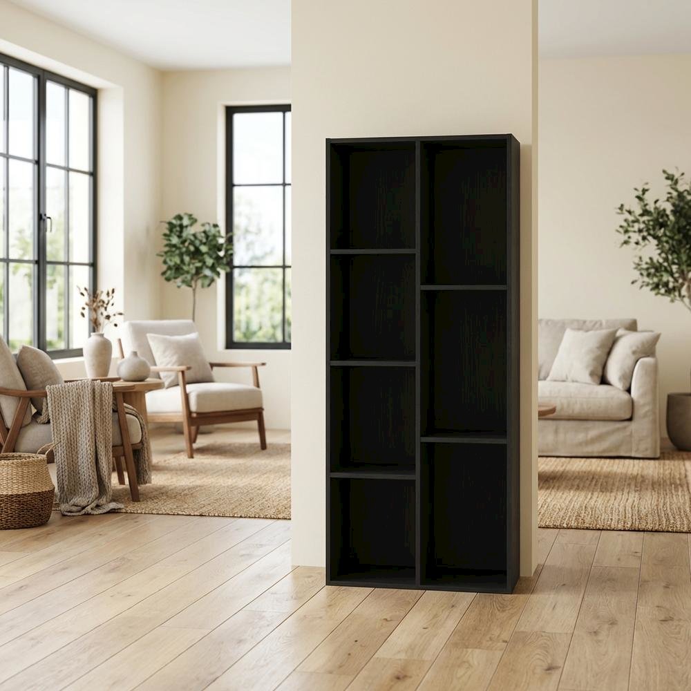 Blackwood 7-Cube Reversible Storage Shelf With Open Design For Organized Living