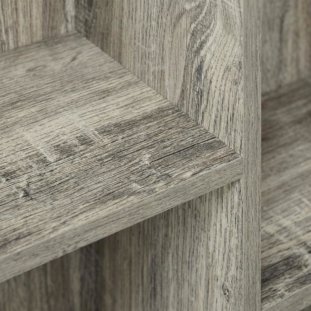 Reversible 7-Cube Storage Shelf In French Oak Finish With Open Design