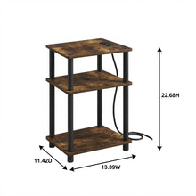 Wooden open storage nightstand with sleek design and durable construction