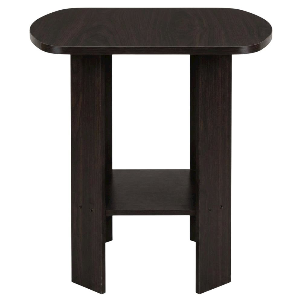 Espresso, End Side Table, Quality Build, Durable Wood Frame