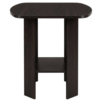 Espresso, End Side Table, Quality Build, Durable Wood Frame