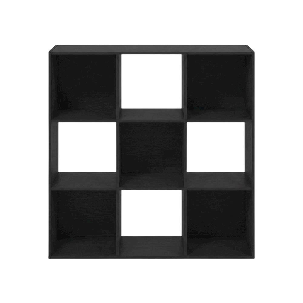 Americano 9-Cube Open Storage Shelf Organizer, 36 Inch Wide