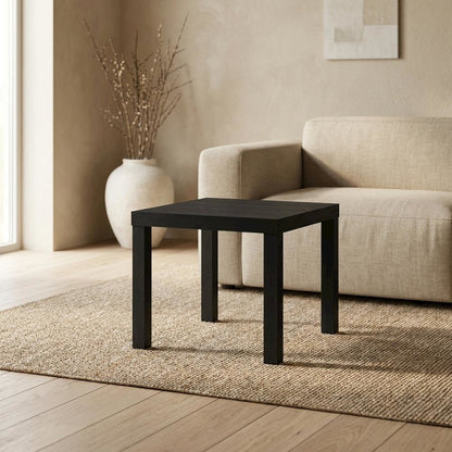 Black, Side Table, Quality Build, Durable Wood Frame