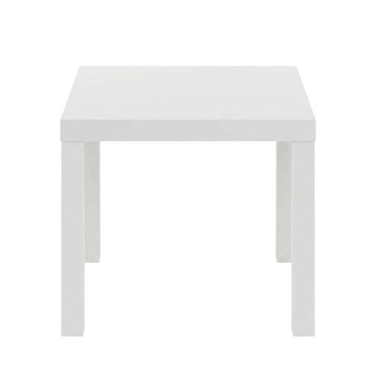White, Side Table, Quality Build, Durable Wood Frame