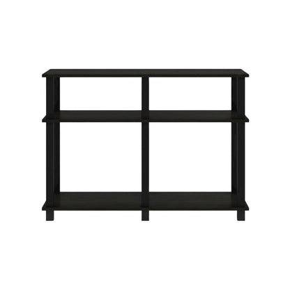 Wood TV stand with Espresso/Black finish for screens up to 40 inches