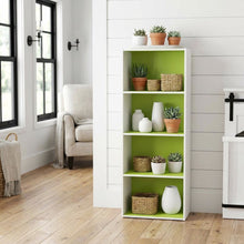 Open Shelf Bookcase with Wooden Construction for Storage
