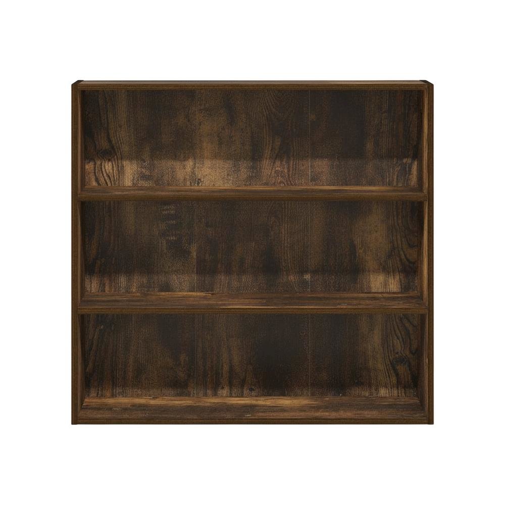 Amber Pine 3-Tier Open Shelf Bookcase with Modern Design, Durable Wood Material