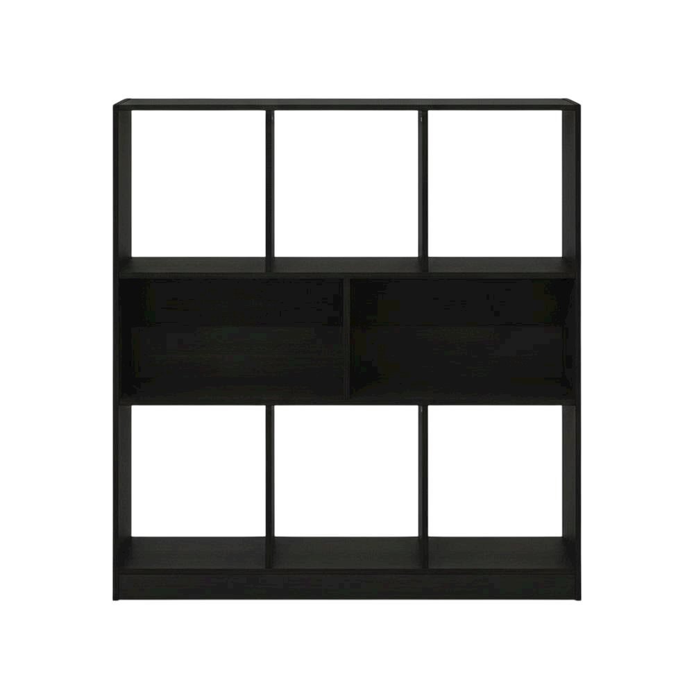 Wooden bookcase with simple design for versatile storage