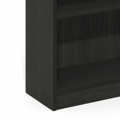 Wooden bookcase in finish with open shelving design for versatile storage