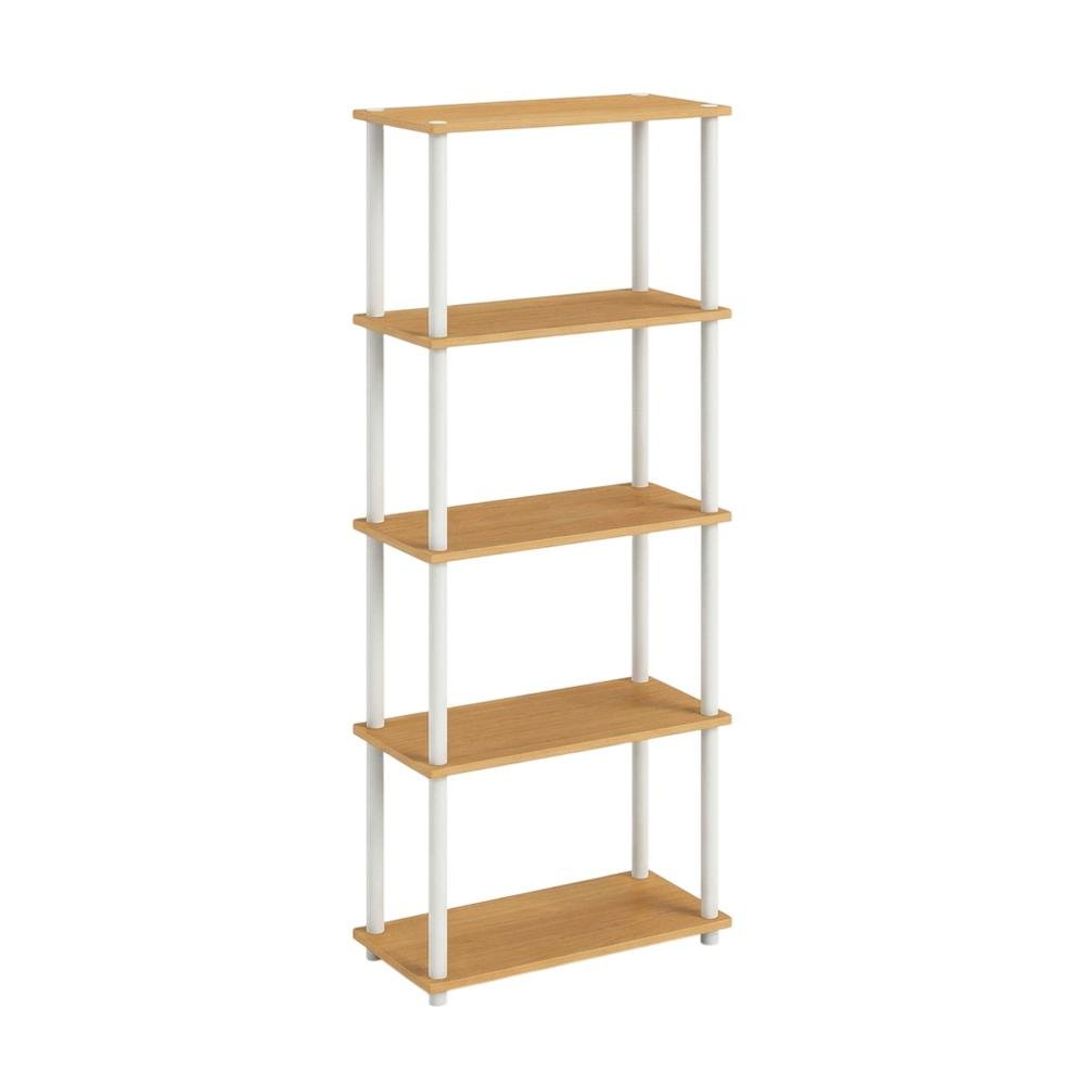 Wooden Bookcase with Open Shelving for Modern Storage and Display