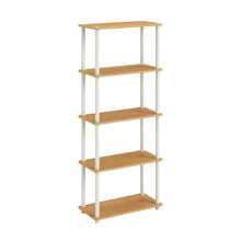 Wooden Bookcase with Open Shelving for Modern Storage and Display