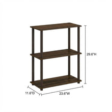 Wooden bookcase with sleek design for home storage