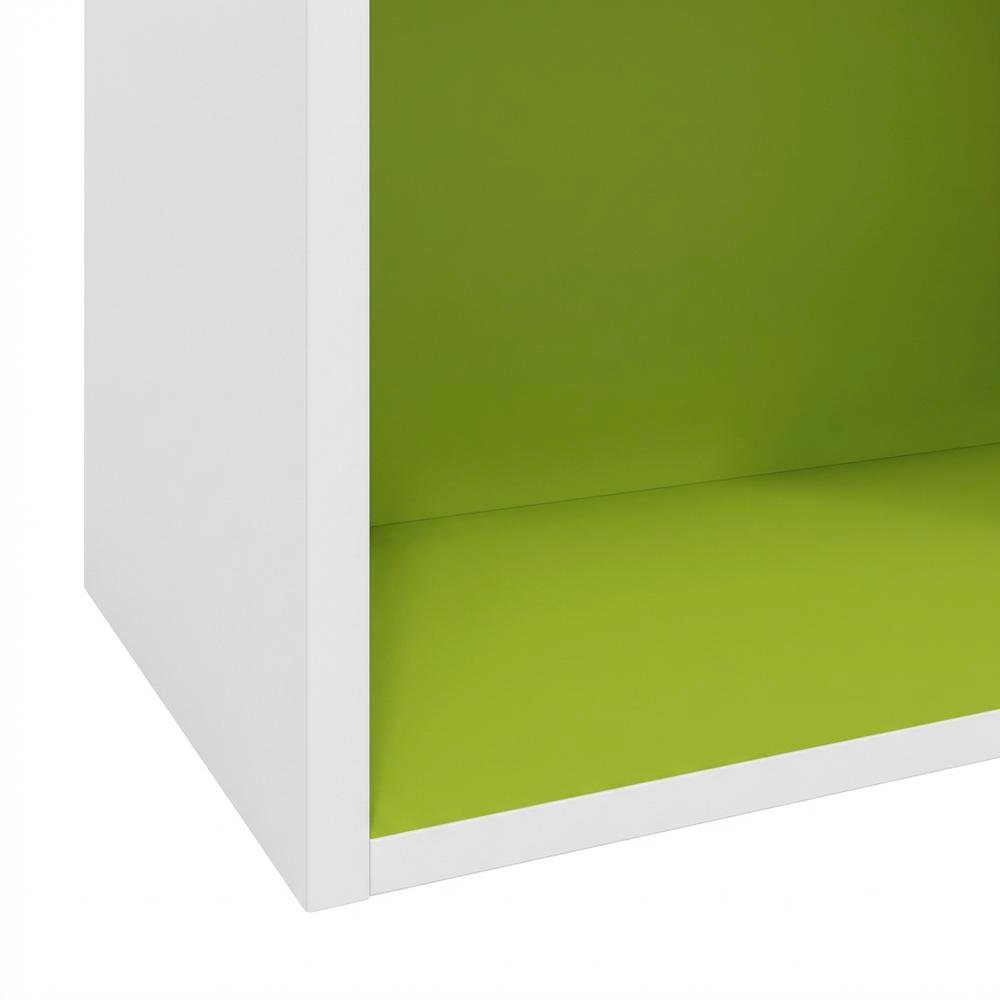 Open Shelf Bookcase with Wooden Construction for Storage