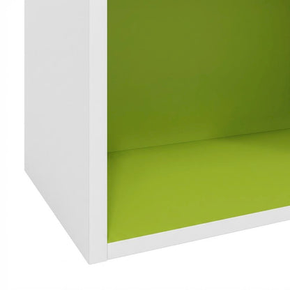 Open Shelf Bookcase with Wooden Construction for Storage