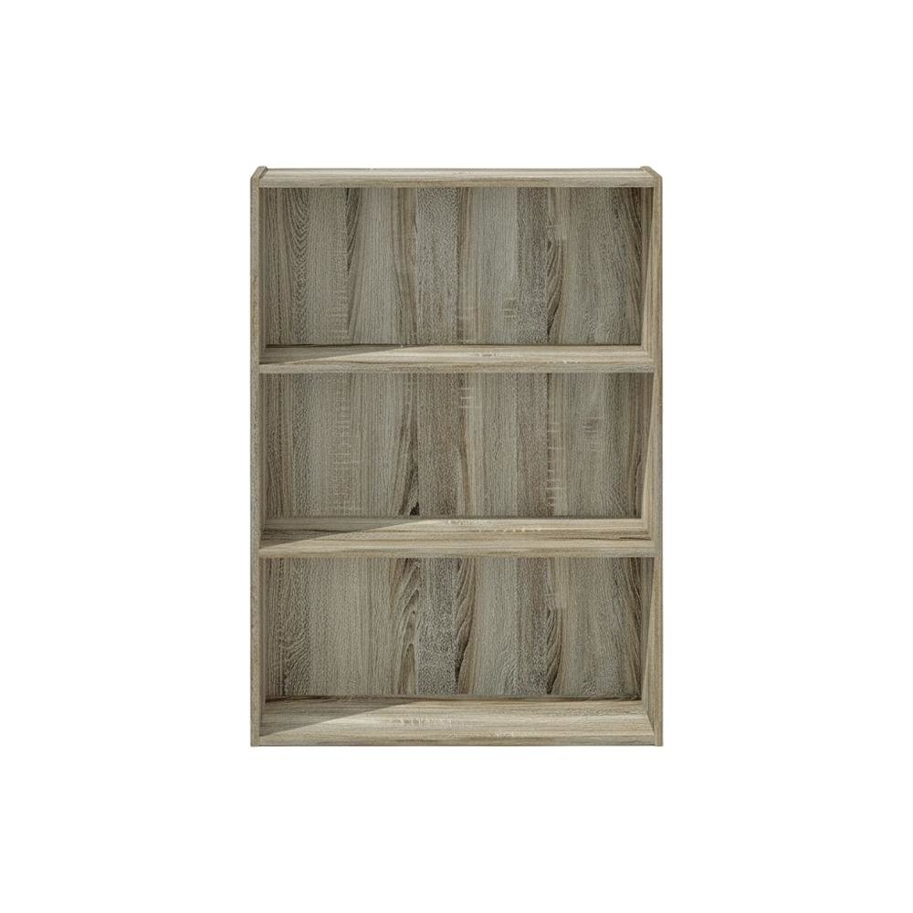 Wooden Bookcase with Adjustable Shelf and Modern Design for Living Room