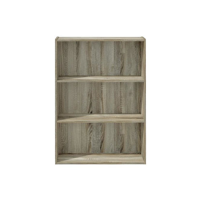Wooden Bookcase with Adjustable Shelf and Modern Design for Living Room