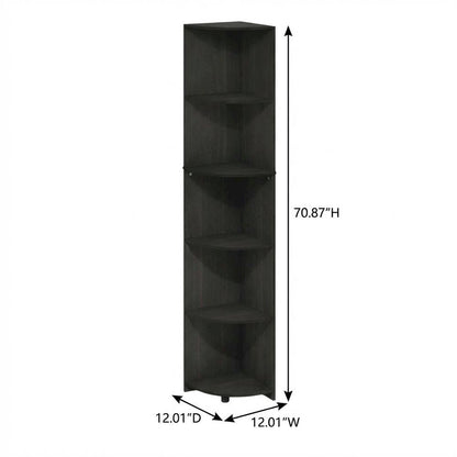 Wooden bookcase with sleek design for home or office storage