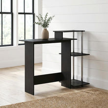 Stainless Steel Laptop Desk with Americano Finish for Home Use