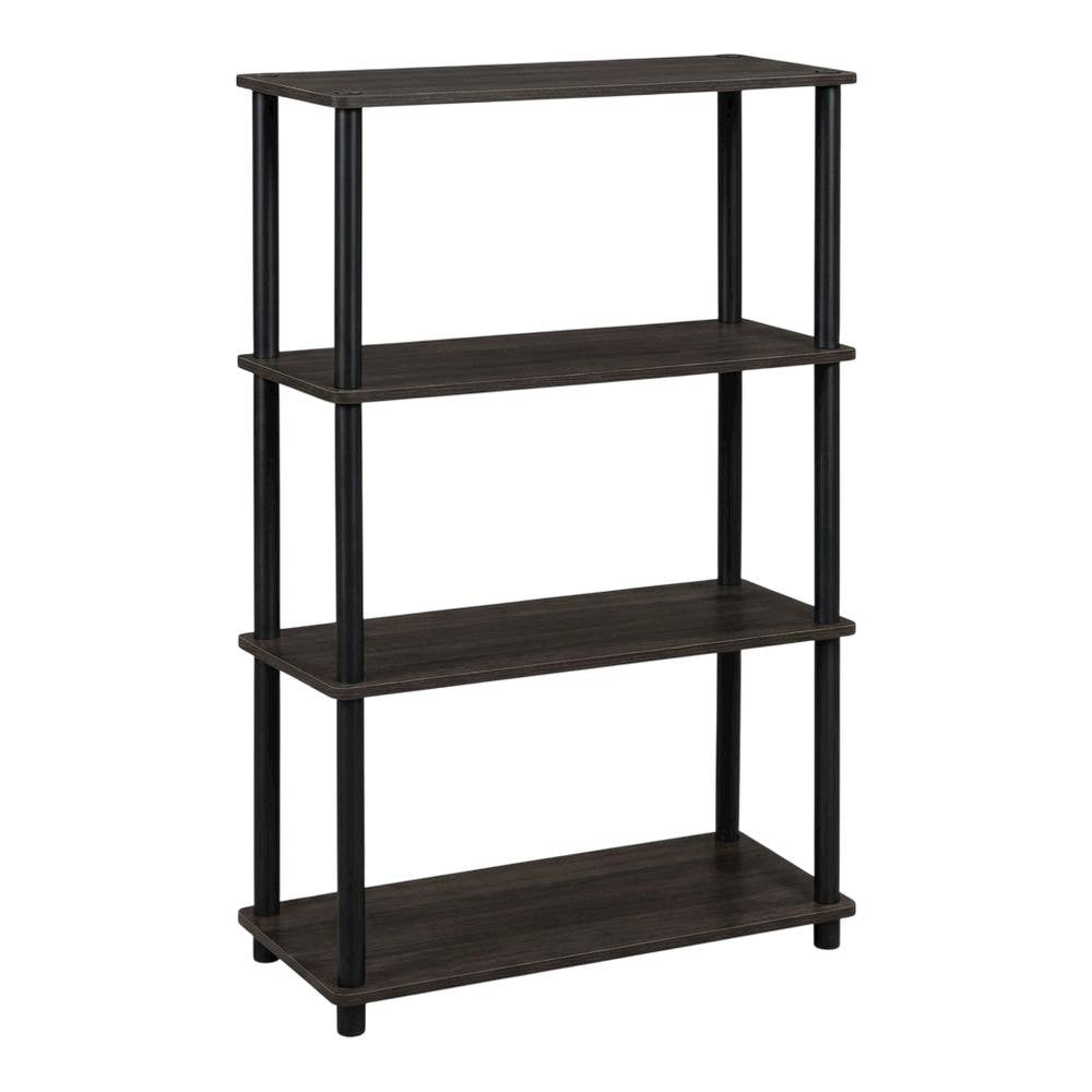Wooden bookcase in finish with sturdy construction for home and office use