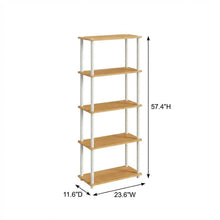 Wooden Bookcase with Open Shelving for Modern Storage and Display