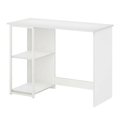 White Modern Living Computer Desk with Sturdy Construction and Spacious Surface