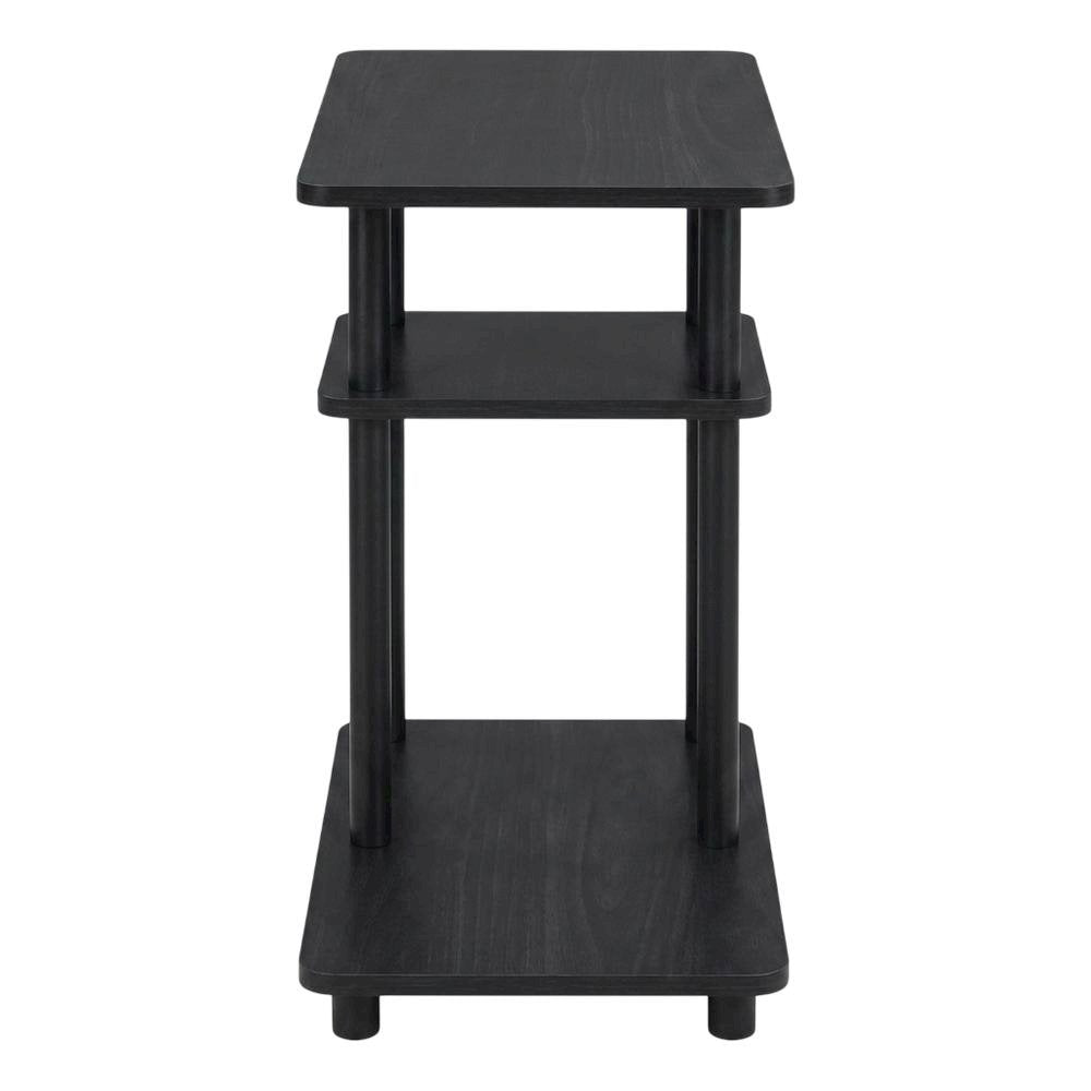 Espresso, C-Shape Side Table, Quality Build, Durable Wood Frame