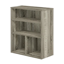 Wooden Bookcase in Warm Brown Finish for Elegant Home Storage