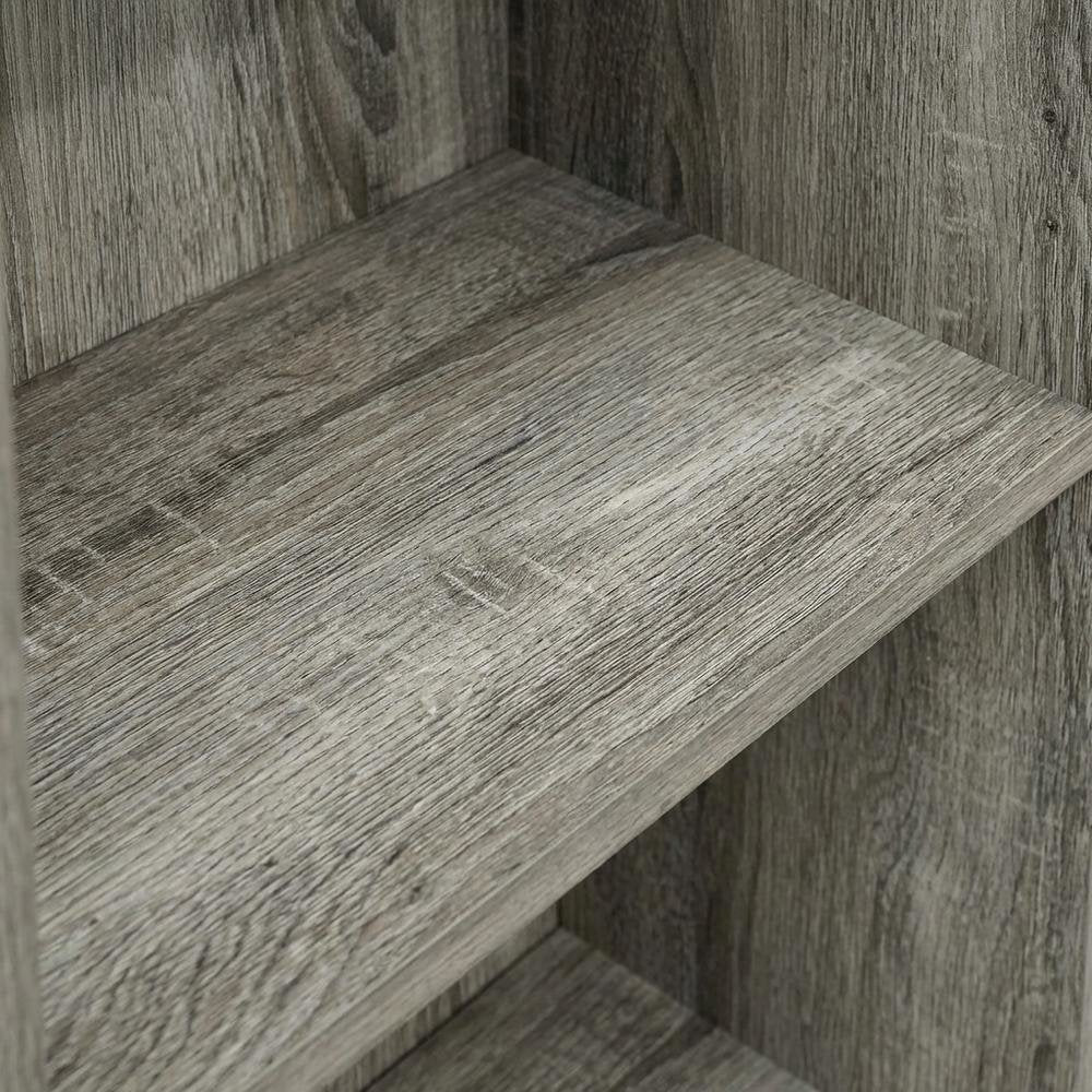 4-Tier Open Shelf Bookcase with Rustic French Oak Finish