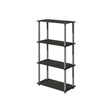 Wooden bookcase with open shelf design for versatile storage