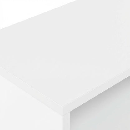 White 3-Tier Display Bookcase with Wooden Shelves for Modern Home Storage