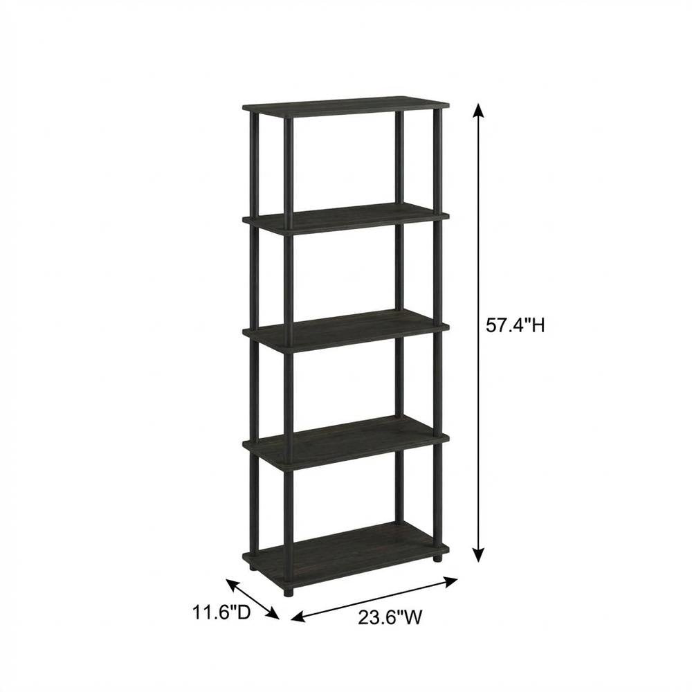 Wood bookcase with sleek design, durable construction, ideal for modern home