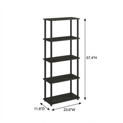 Wood bookcase with sleek design, durable construction, ideal for modern home