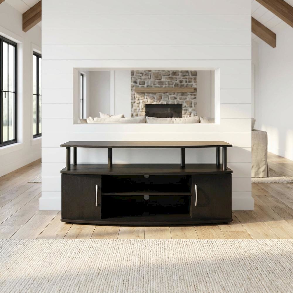 Darkwood Large Entertainment Center for TVs up to 55 inches with Storage