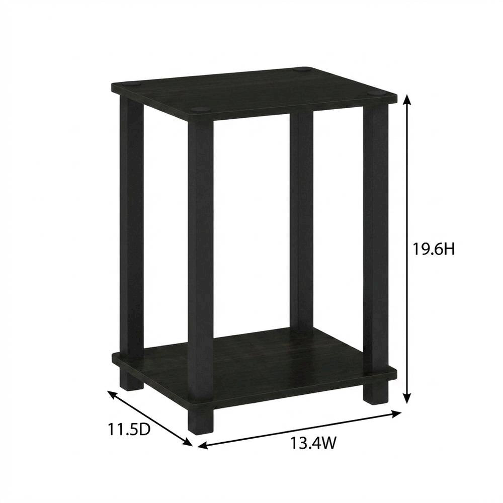 Small Espresso/Black End Table for Compact Living Spaces