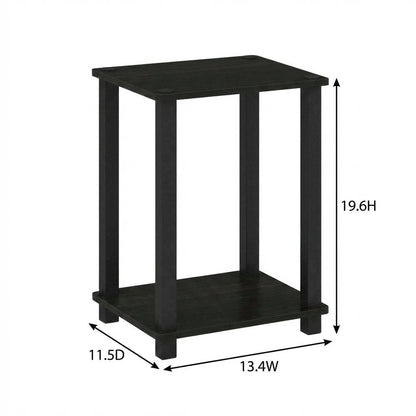 Small Espresso/Black End Table for Compact Living Spaces