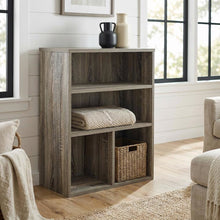 Wooden Bookcase in Warm Brown Finish for Elegant Home Storage